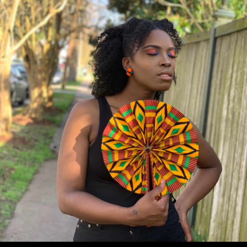 Handmade Ankara Fans